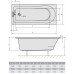 Акриловая ванна Alpen Lisa 150x70 85111