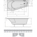 Акриловая ванна Alpen Projecta 160x80 20111 левая