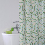 Штора для ванной Iddis Flower Lace Green
