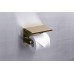 Держатель туалетной бумаги Rush Edge ED77141 Bronze с полкой для телефона, бронзовый