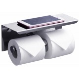 Держатель туалетной бумаги Rush Edge ED77142A с двойной полкой для телефона, модель А