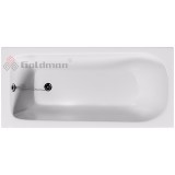 Чугунная ванна Goldman Classic 130x70, CL13070