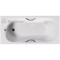 Чугунная ванна Goldman Donni 150x75 с отверстиями под ручки