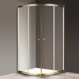 Душевой уголок Cezares Giubileo-R2-100 прозрачное стекло, золото
