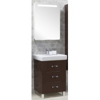 Мебель для ванной Акватон Америна 60 М напольная темно-коричневая правая