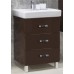 Мебель для ванной Акватон Америна 60 М напольная темно-коричневая правая