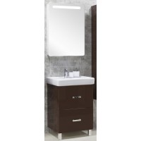 Мебель для ванной Акватон Америна 70 Н напольная темно-коричневая левая