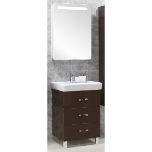 Мебель для ванной Акватон Америна 80 М напольная темно-коричневая левая