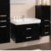 Мебель для ванной Акватон Америна 80 подвесная черная