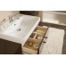 Мебель для ванной Акватон Америна 80 подвесная темно-коричневая левая