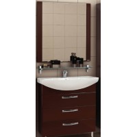 Мебель для ванной Акватон Ария 80 Н напольная темно-коричневая