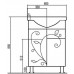 Мебель для ванной Акватон Лиана 60 М напольная с бельевой корзиной