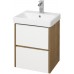 Мебель для ванной Акватон Сканди 45 подвесная белая дуб рустикальный