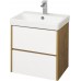 Мебель для ванной Акватон Сканди 55 подвесная белая дуб рустикальный