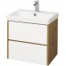Мебель для ванной Акватон Сканди 70 подвесная или напольная белая дуб рустикальный