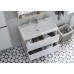 Мебель для ванной Акватон Сканди 90 подвесная или напольная белая дуб верона