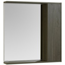 Зеркало-шкаф Акватон Стоун 80x83 1A228302SXC80 грецкий орех с подсветкой
