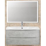 Мебель для ванной BelBagno Acqua 100 подвесная cemento verona grigio зеркало с электровыключателем
