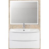 Мебель для ванной BelBagno Acqua 80 подвесная bianco lucido зеркало с электровыключателем