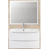 Мебель для ванной BelBagno Acqua 80 подвесная bianco lucido зеркало с сенсорным выключателем