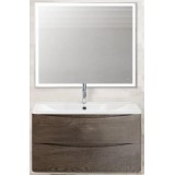 Мебель для ванной BelBagno Acqua 90 подвесная rovere nature grigio зеркало с электровыключателем