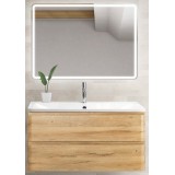 Мебель для ванной BelBagno Albano 80 подвесная rovere rustico с зеркалом с электровыключателем
