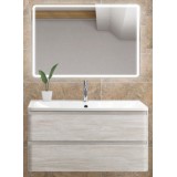 Мебель для ванной BelBagno Albano 80 подвесная rovere vintage bianco с зеркалом с электровыключателем