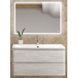 Мебель для ванной BelBagno Albano 80 подвесная rovere vintage bianco с зеркалом с сенсорным выключателем