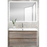 Мебель для ванной BelBagno Albano 90 подвесная pino scania с прямоугольным зеркалом