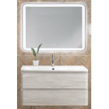Мебель для ванной BelBagno Albano 90 подвесная rovere vintage bianco с закругленым зеркалом