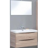 Мебель для ванной BelBagno Ancona-N 100 подвесная rovere bianco с зеркалом