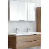 Мебель для ванной BelBagno Ancona-N 120 подвесная rovere bianco раковина на две чаши