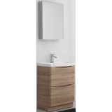 Мебель для ванной BelBagno Ancona-N 60 напольная rovere bianco с зеркальным шкафом