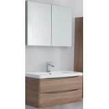Мебель для ванной BelBagno Ancona-N 90 подвесная rovere bianco с зеркальным шкафом