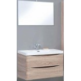 Мебель для ванной BelBagno Ancona-N 90 подвесная rovere bianco с зеркалом