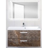 Мебель для ванной BelBagno Aurora 100 подвесная ardesia variegato зеркало с электровыключателем