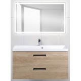 Мебель для ванной BelBagno Aurora 100 подвесная rovere nebrasca nature зеркало с электровыключателем