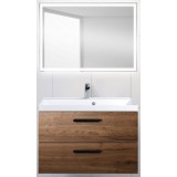 Мебель для ванной BelBagno Aurora 80 подвесная rovere tabacco зеркало с электровыключателем