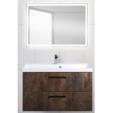 Мебель для ванной BelBagno Aurora 90 подвесная metallo vintage зеркало с сенсорным выключателем