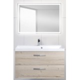 Мебель для ванной BelBagno Aurora 90 подвесная rovere galifax bianco зеркало с электровыключателем