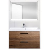 Мебель для ванной BelBagno Aurora 90 подвесная rovere tabacco зеркало с электровыключателем