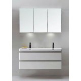 Мебель для ванной BelBagno Energia-N 120 подвесная bianco lucido раковина с двумя чашами