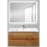 Мебель для ванной BelBagno Etna 120 подвесная rovere nature с прямоугольным зеркалом с электровыключателем