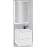 Мебель для ванной BelBagno Etna 50 подвесная bianco lucido с зеркалом с электровыключателем