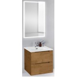Мебель для ванной BelBagno Etna 50 подвесная rovere nature с прямоугольным зеркалом с электровыключателем