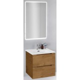Мебель для ванной BelBagno Etna 50 подвесная rovere nature с зеркалом с электровыключателем