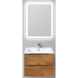 Мебель для ванной BelBagno Etna 60 подвесная rovere nature с прямоугольным зеркалом с сенсорным выключателем