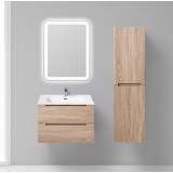 Мебель для ванной BelBagno Etna 70 подвесная rovere bianco с прямоугольным зеркалом