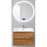 Мебель для ванной BelBagno Etna 70 подвесная rovere nature с зеркалом с bluetooth термометром и радио