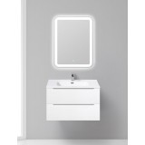 Мебель для ванной BelBagno Etna 80 подвесная bianco opaco с квадратным зеркалом
